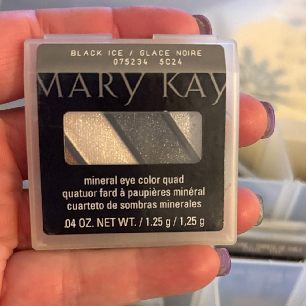 Mary Kay Mineral Eye Color Quad - Silver and Black